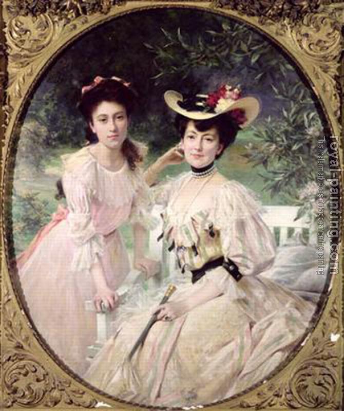 Theobald Chartran : Madame Collas et sa fille